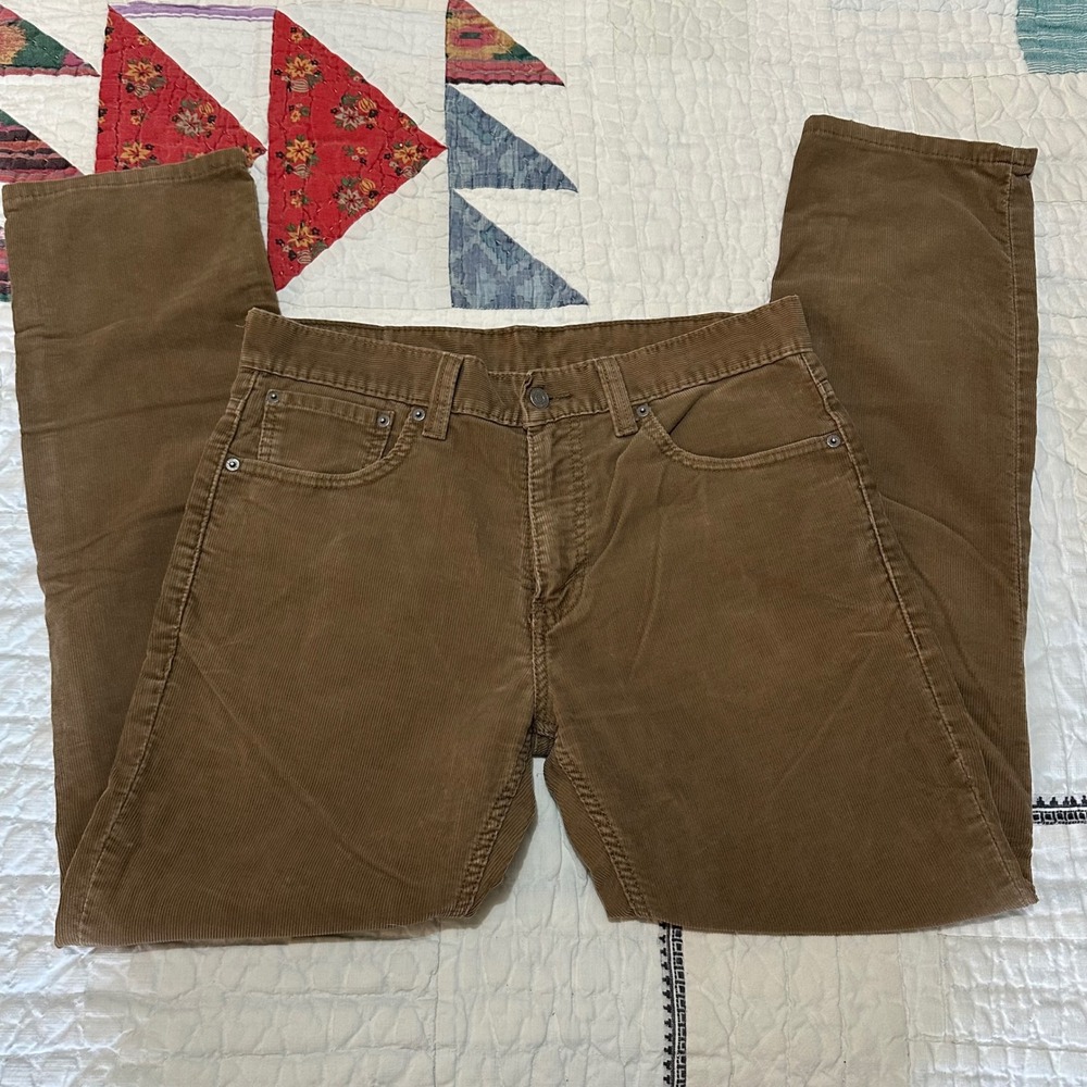 Levi's 511 Skinny Corduroy Pants Brown 34x32